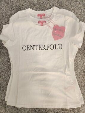 Centerfold Graphic Tee Classic Short Sleeve NWT Sugar Thrillz
